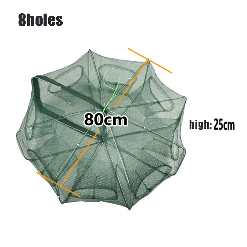 Портативная Автоматическая рыболовная сеть нейлоновая автоматическая складная