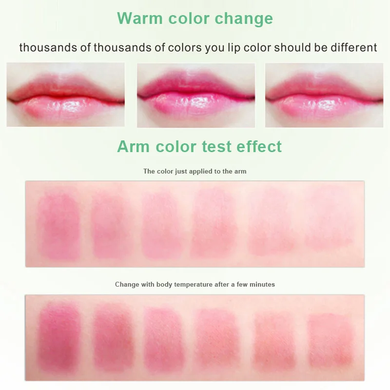 

Natural Aloe Vera Lipstick Long Lasting Color Temperature Change Moisturizing TU45889