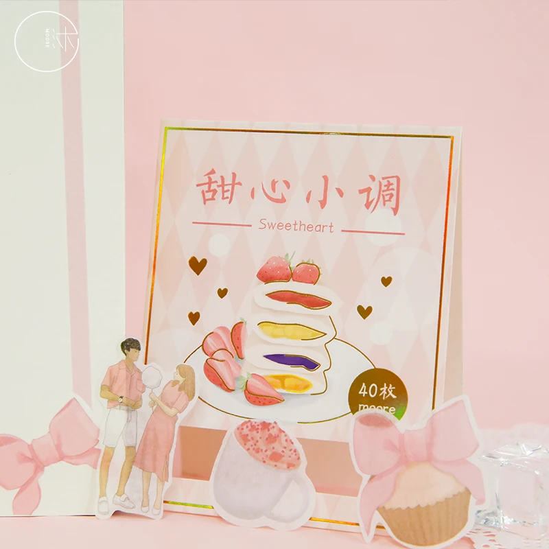 Наклейки в японском стиле с изображением вкусной еды | Канцтовары для офиса и