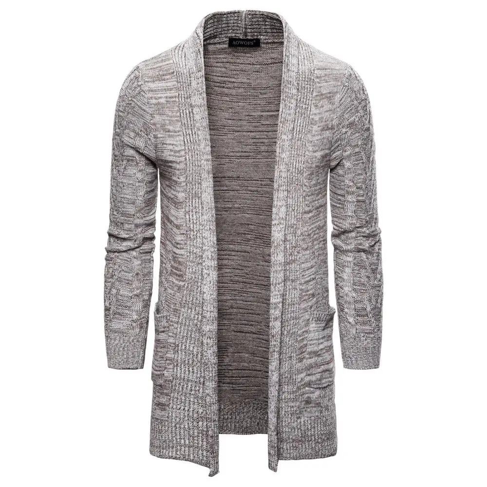 

Men's Casual Sweater Coats Winter Fashion Man Pockets Knit Outwear Coat Sweaters