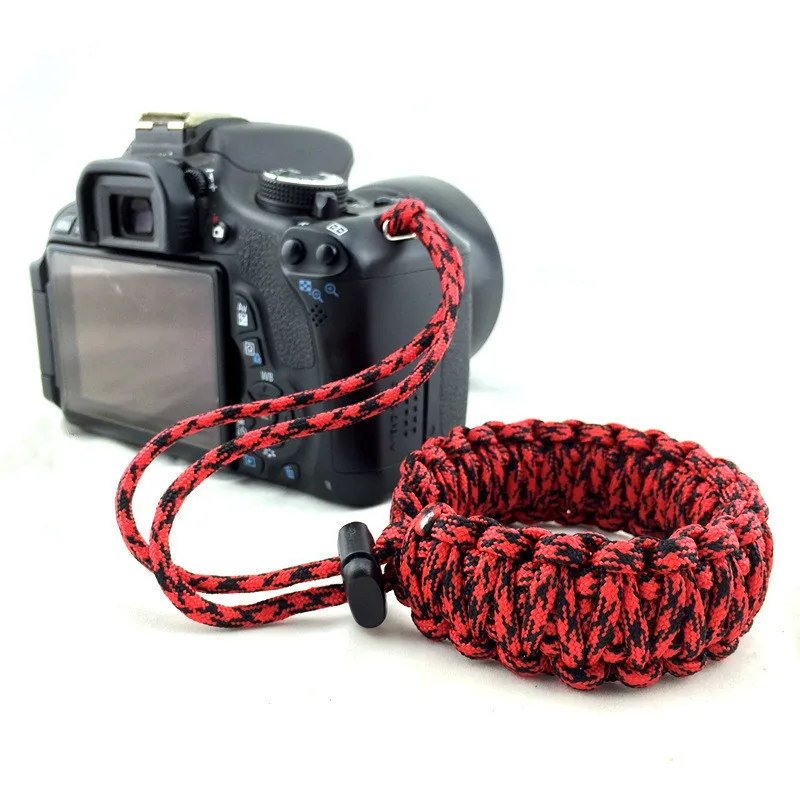 Наручный ремешок для цифровой камеры Paracord плетеный браслет Nikon Canon Sony Pentax Minolta SLR