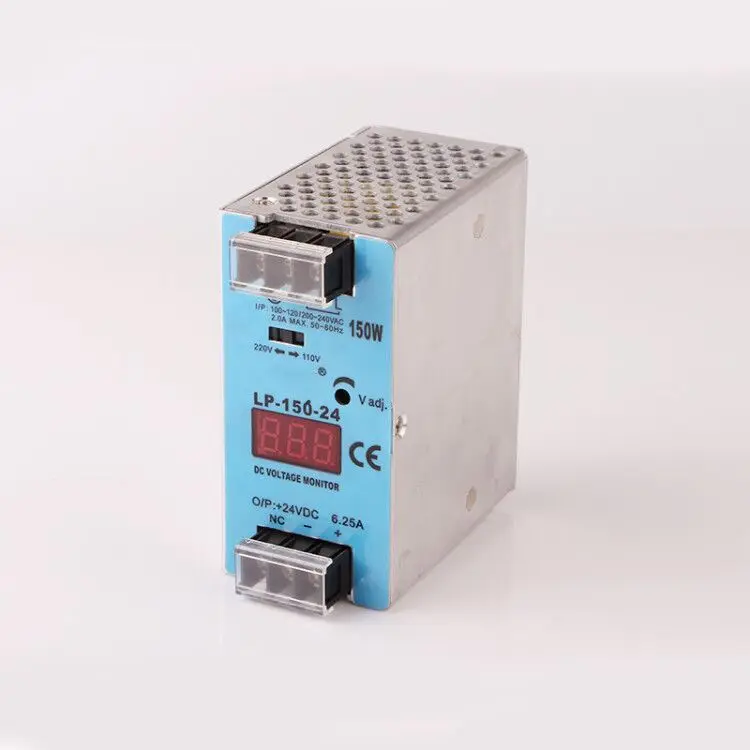 Цифровой монитор переключатель питания на din рейку для промышленности 12 В
