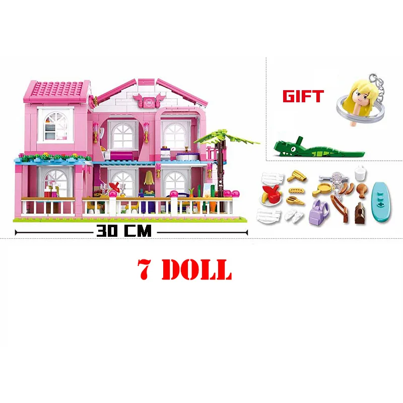 Конструктор Дом мечты из серии девочка 896 + шт.|Блочные конструкторы| |