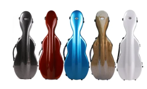 Синий чехол из углеродного волокна для скрипки 4/4 размера прочная легкая черная