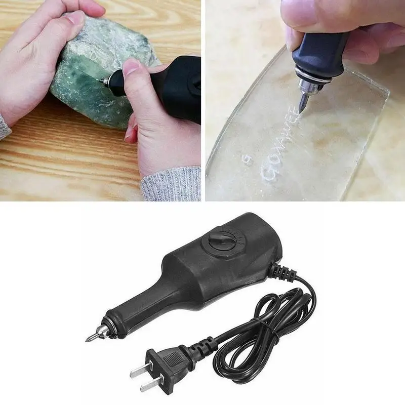 

Portable DIY Electric Engraving Pen Engraver Fast Precision Carving Tools For Jewelry Metal Glass Wood Plastic Jade Wood Marble