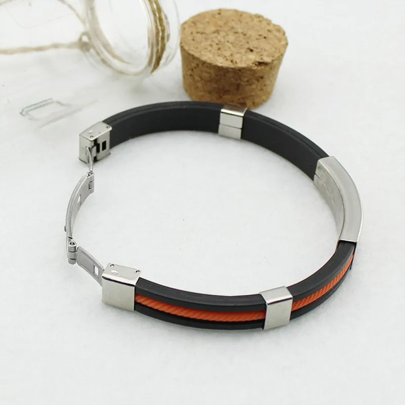 Free Shipping 3 Colors Anime Dragon Ball Bracelets For Women Titanium Steel Silicone Bracelet Men Jewelry Pulseras B119