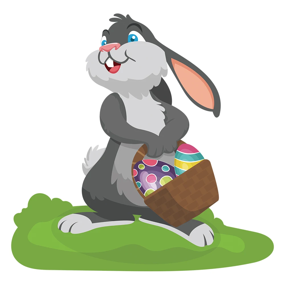 Пасхальные новые съемные и многоразовые наклейки для автомобиля кролик на