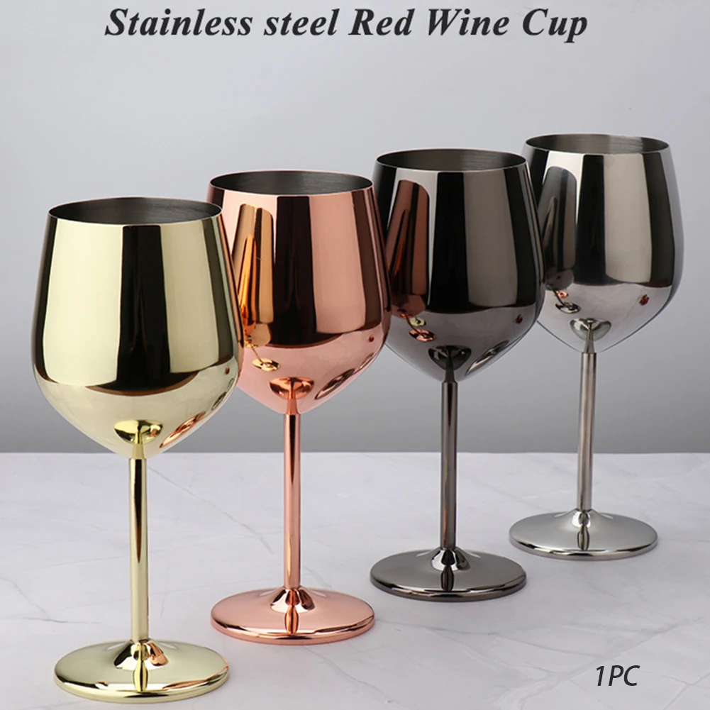 Бокалы для вина и коктейля из нержавеющей стали 500 мл| |