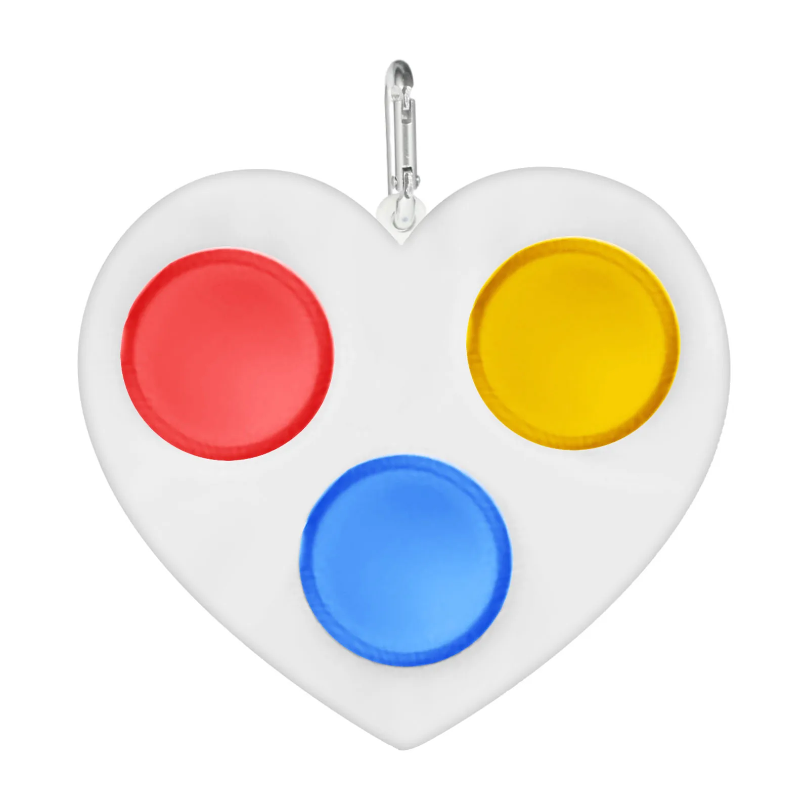 

Heart Shape Fidget Simple Dimple Toy Pressure Reliever Board Controller Educational Fidget Toys Autism Needs Montessori Keychain