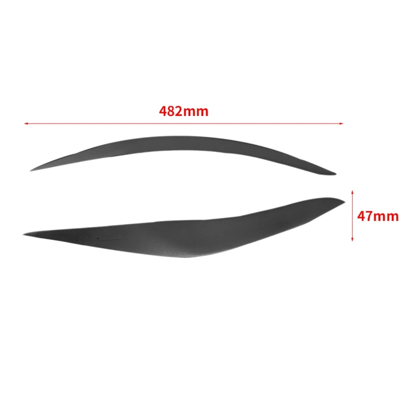 

Black Headlight Lid Eyebrow Headlight Eyelids Decoration for-BMW 5 Series 518D 520I 528I 535I F10 M5 2011-2016