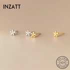 INZATT реальные 925 серьги-подвески с цветочным украшением из чистого серебра завод, серьги со шпилькой, для Модные женские модные туфли в лаконичном стиле, хорошее ювелирное изделие, Богемные аксессуары