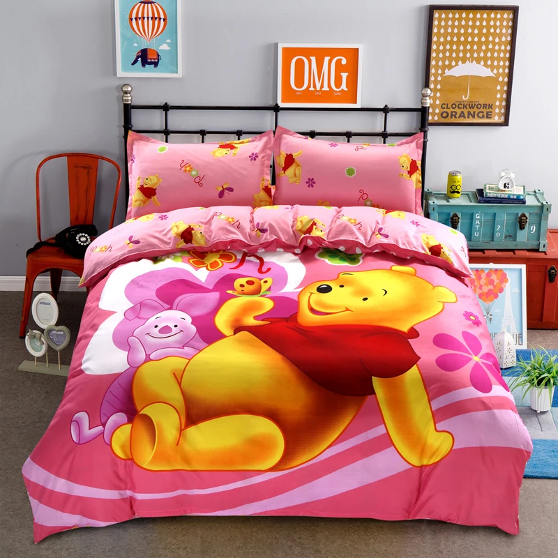 Лучший. WENSD роскошный 3d постельное белье из хлопка с рисунком «hello kitty» 3/4 шт., простыня, пододеяльник, со шнурком, комплекты «king», «queen» Детская мультяшная одежда