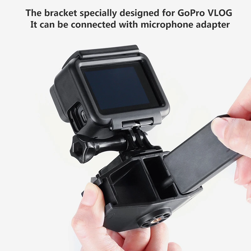 Gp 1 Gopro Vlogging Stand кронштейн 2 крепление для холодного башмака 1/4 дюйма Винт Hero 7 6 5 Sjcam