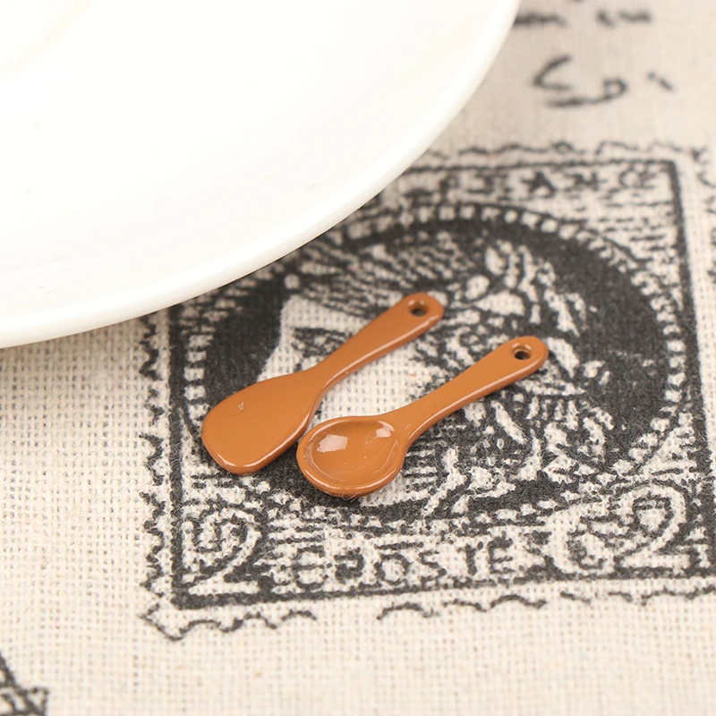 

1/12 Dollhouse Miniature Accessories metal spatula and spoon Toys for Doll House