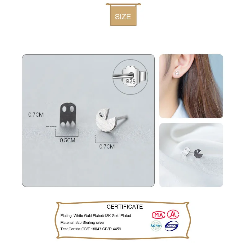 TrustDavis новые женские модные серьги-гвоздики из стерлингового серебра 925 пробы