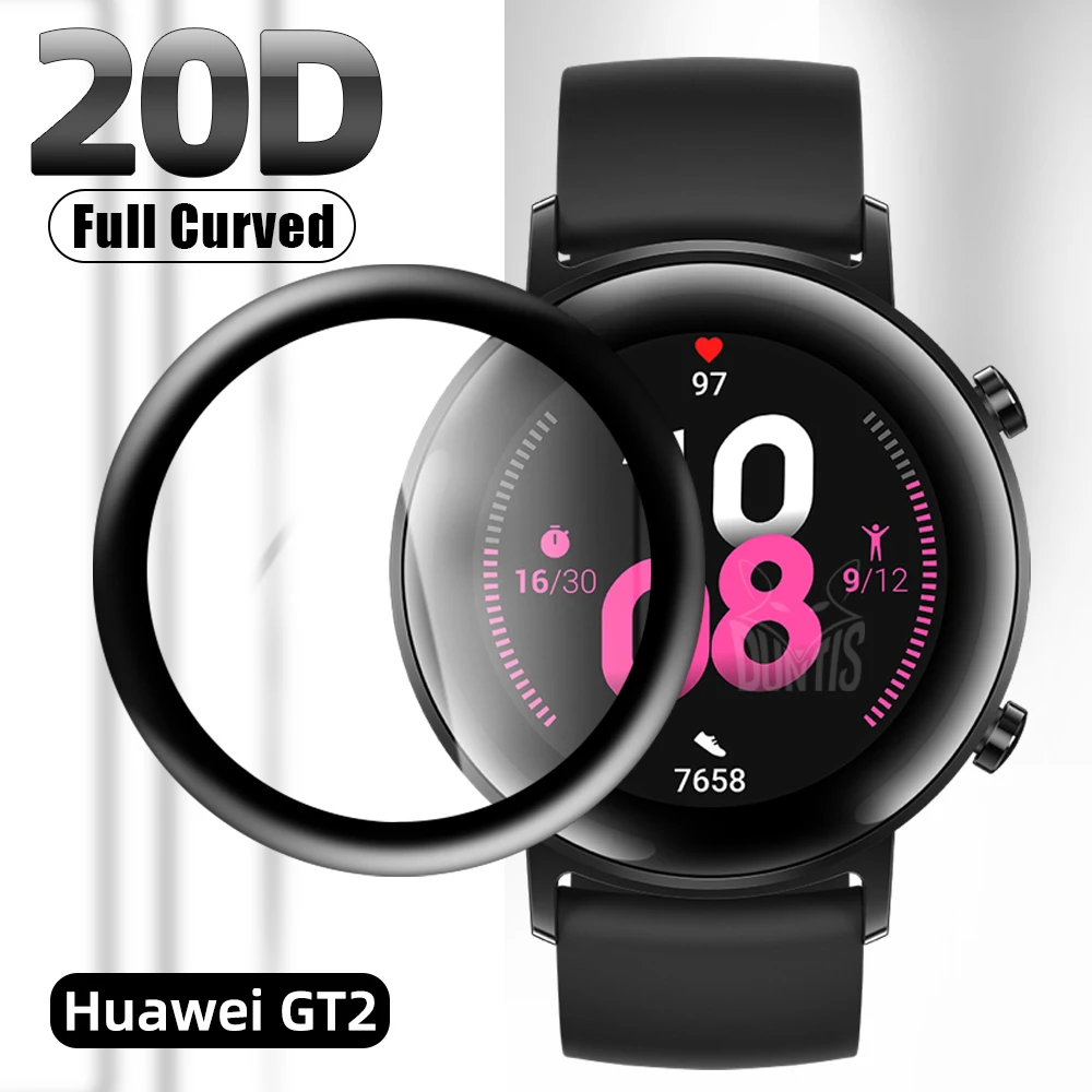 

20D Curved Edge Protective film for Huawei Watch GT2 GT 2 42MM Scratch resistant soft screen protector Accessories(Not Glass)