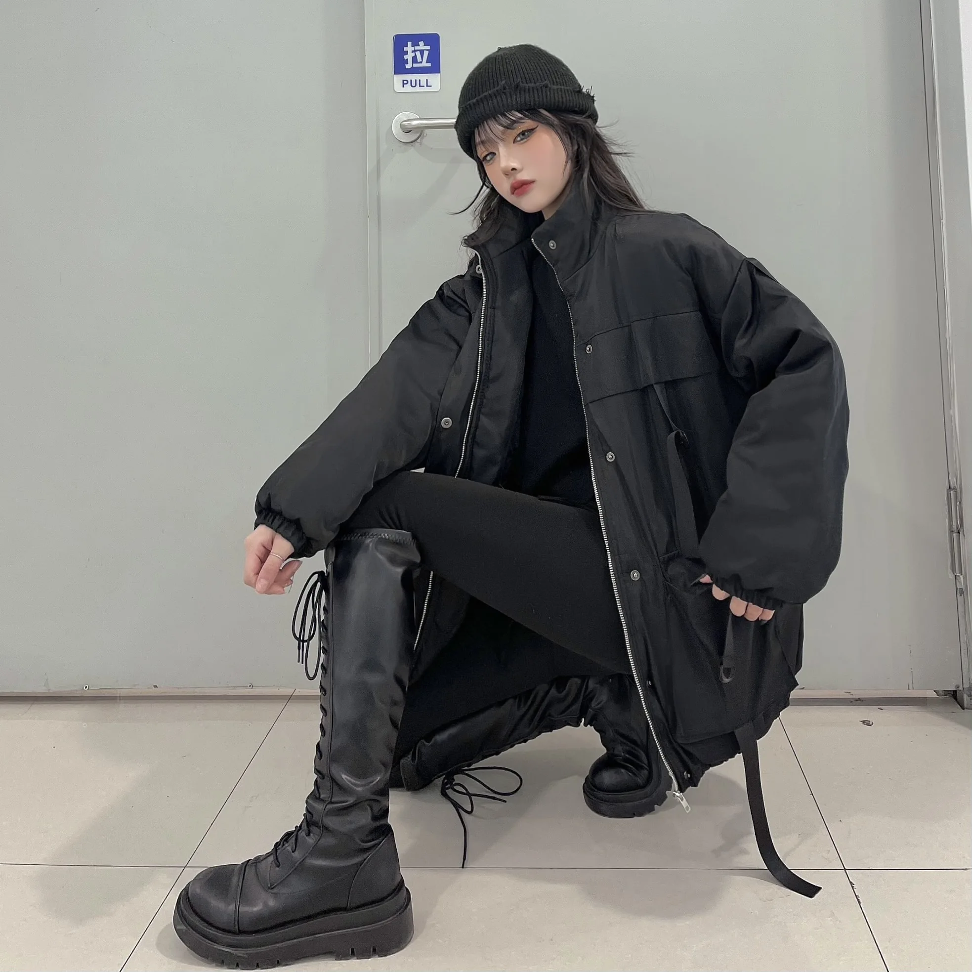 

Women's cotton padded clothes winter 2020 new Korean version ins yuansufeng thickened loose tooling cotton padded jacket fashion