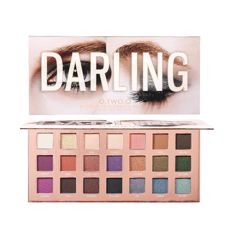 9994 eyeshadow O.TWO.O Darling тени для век палитры 21 цвет ультра тонкая пудра пигментированные тени Блеск Мерцающий макияж тени для век Палитра - Цвет: 9994 eyeshadow