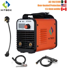 HITBOX 110V 220V Arc Welder MMA Welding Machine AT2000 ARC200 Inverter Overheat Protection Dual Voltage 90-240V