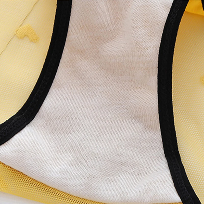 

1pc Gauze Sexy Cute Thongs Women Briefs Breathable Lace Briefs Underpants Bow Sexy Low Waist Lace Female Underwear Seamless