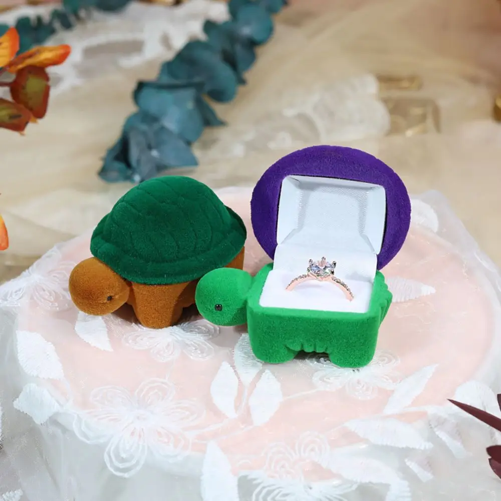 

Контейнер для хранения ювелирных украшений в виде кольца, черепахи, кольца, сережек