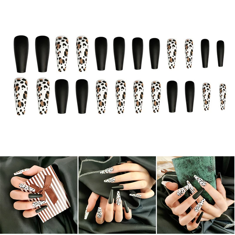 

Длинные гробные накладные ногти, искусственные ногти в форме балерины, сделай сам, дизайн ногтей, салон для женщин и девушек, ногти SK88