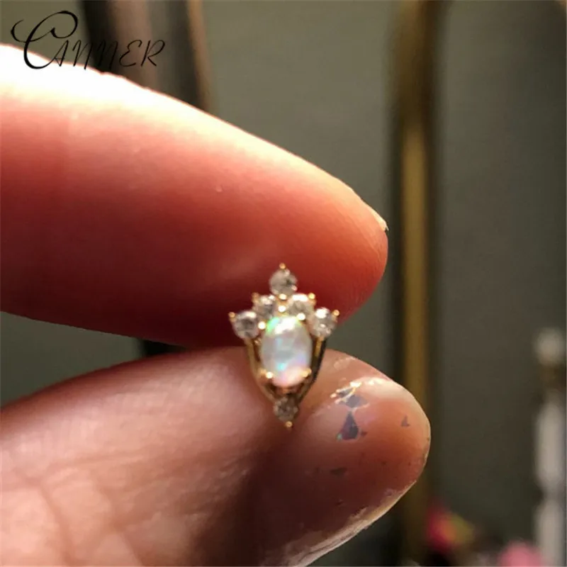 Женские серьги с белым огненным опалом из серебра 100% пробы | Украшения и