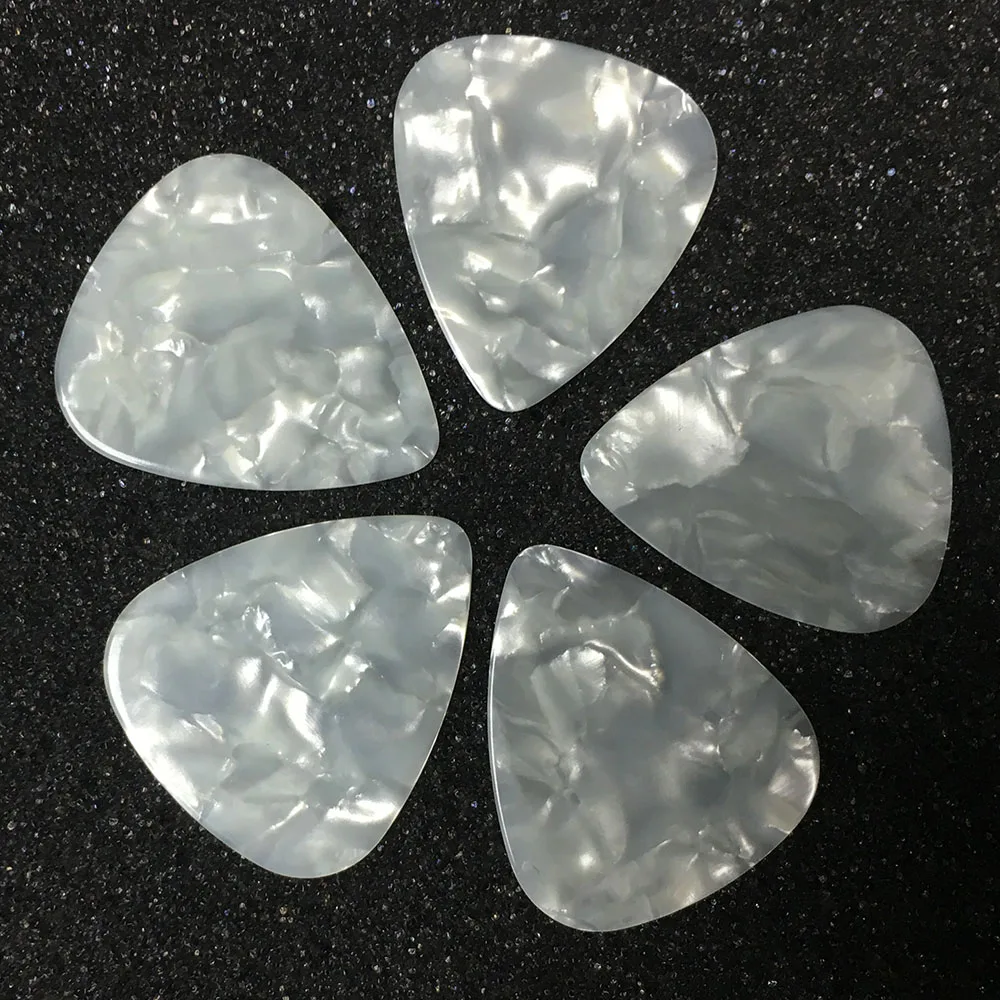 100 шт./лот гитарные палочки среднего размера 0 71 мм с белым жемчугом 2