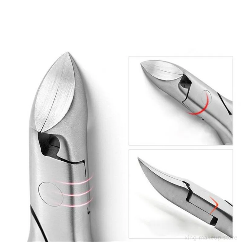

Professional Stainless Steel Nail Clippers Ingrown Pedicure Care Cutter Nipper Tools For Feet Toenail Paronychia Dropshipping 30
