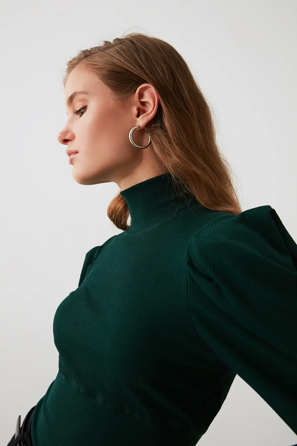 Trendyol Cinnamon Shir детальная трикотажная блузка TWOAW20BZ0274 | Женская одежда