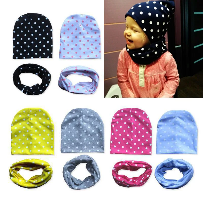 

Winter Spring Baby Hat Scarf Set Cotton Baby Boy Girl Hat Cap Star Print Kids Children Hats Newborn Bonnet Beanie Boys Caps