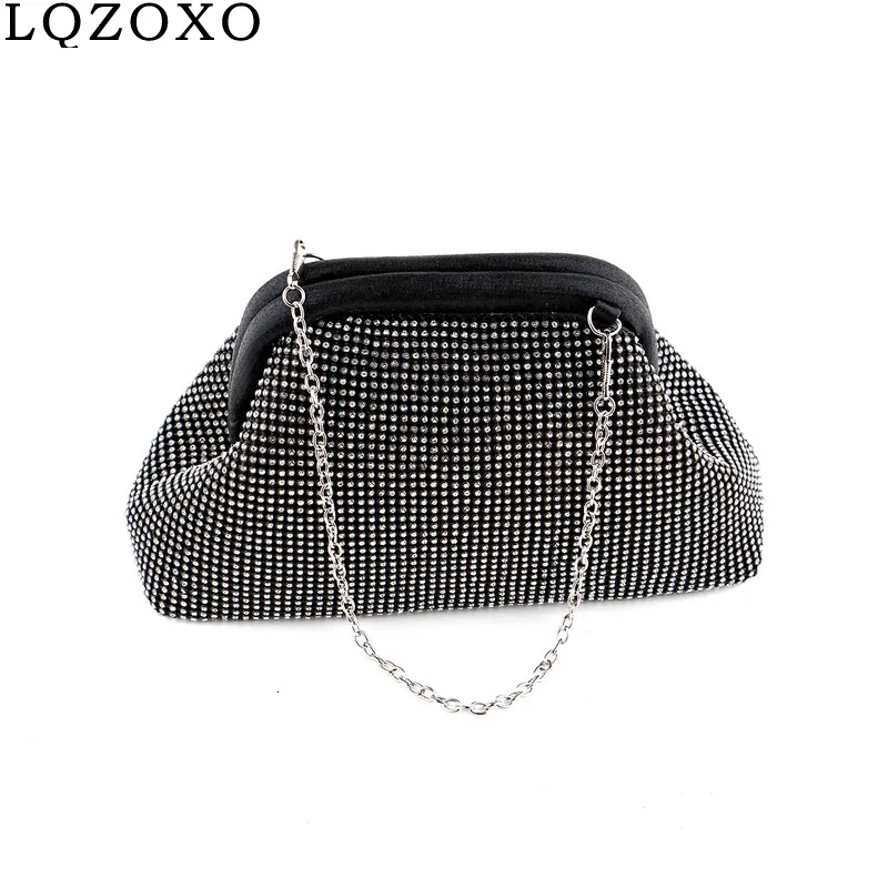 

Hobos Design Women Evening Bags Diamonds Small Day Clutches Party Wedding Shoulder Chain Rhinestones Purse