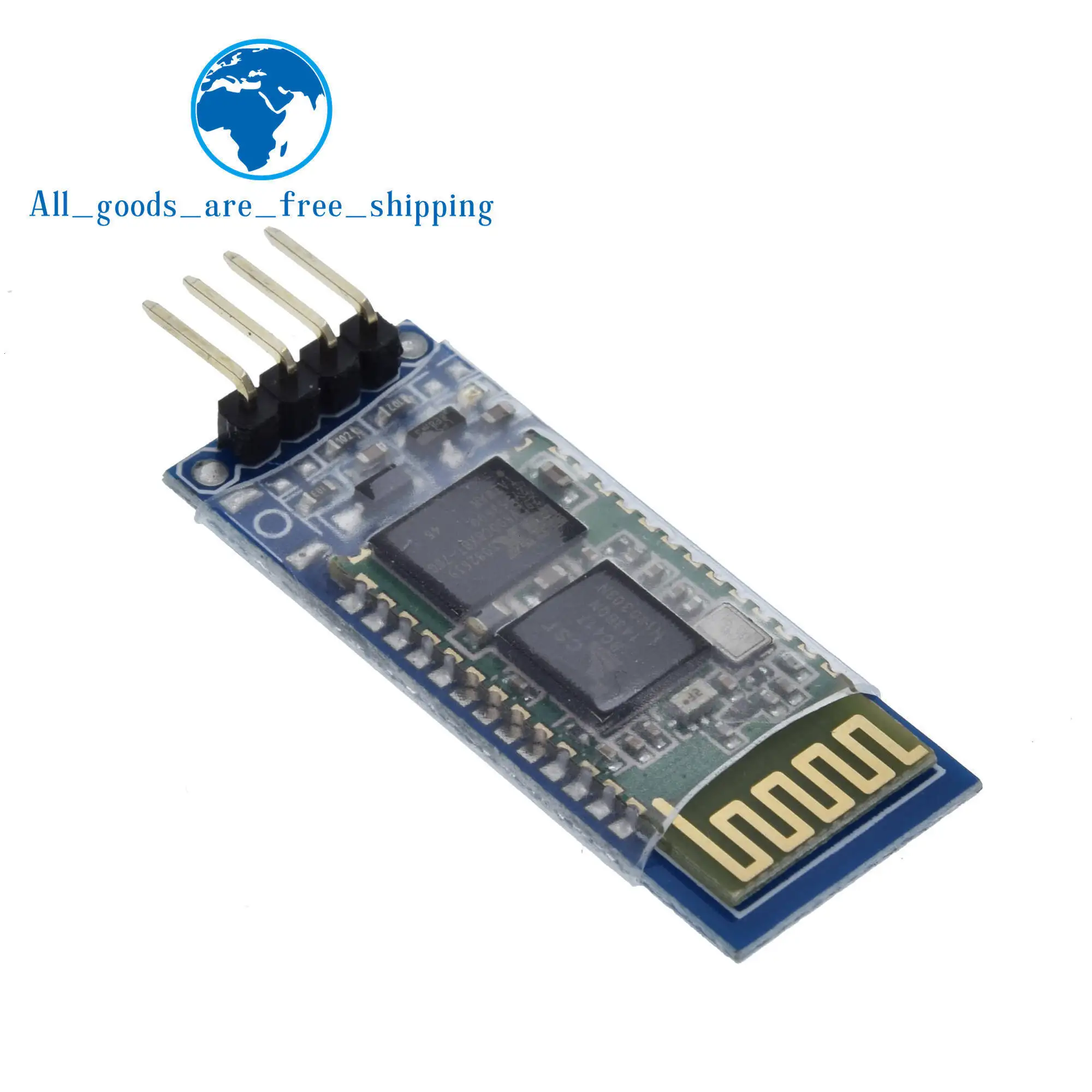 Завеса 1 шт. HC06 HC-06 Беспроводной Серийный 4 Pin Радиотрансивер RS232 ttl Bluetooth модуль Подключаемый модуль для arduino