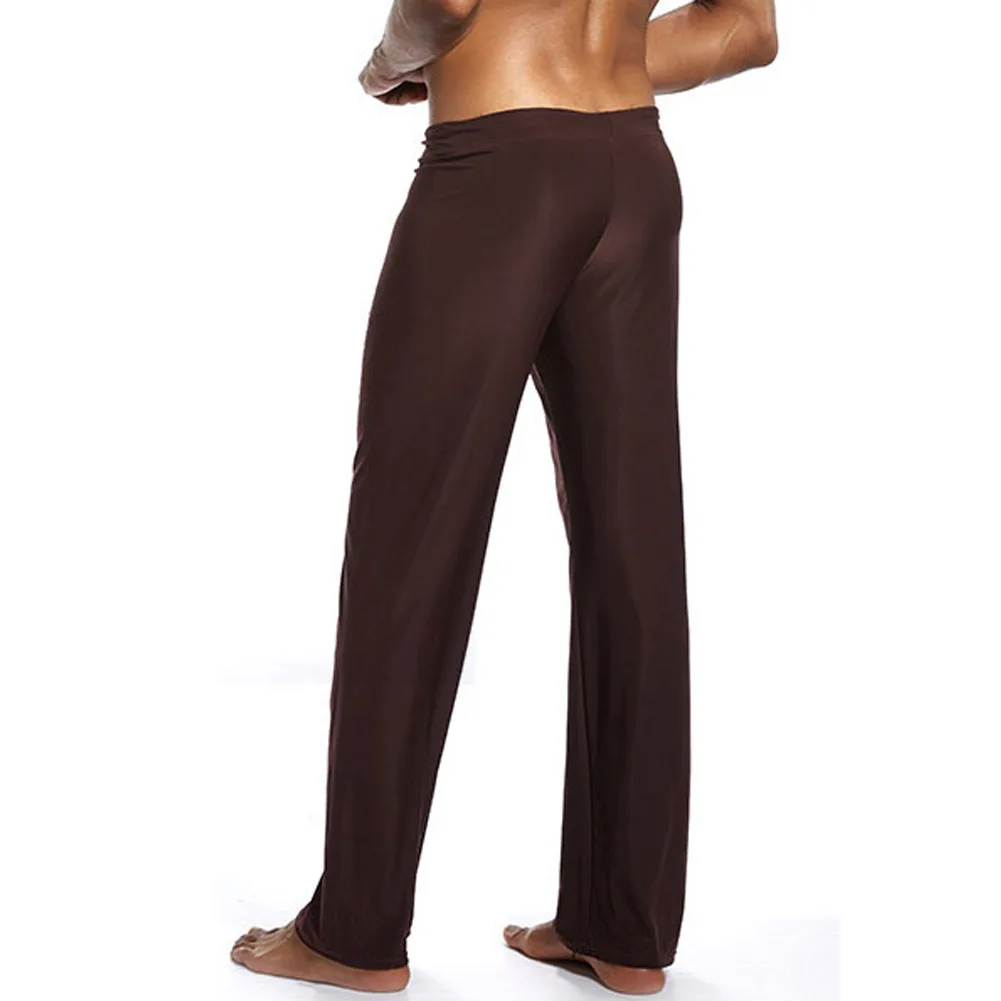 

Long Pants Brand Mens Sleepwear Sleeping Pants Pajamas Robe sleep Yoga Bottom Nylon Comfortable Casual Pants Soft Fashion