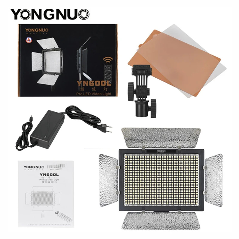 Светодиодсветильник YONGNUO YN600L YN600 студийное освещение с регулируемой цветовой