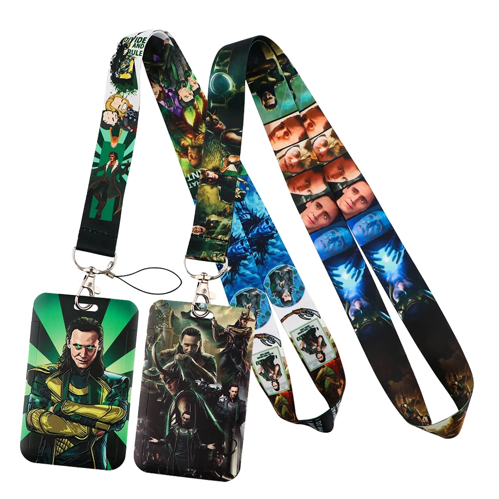 

HJ980 Loki Cool Super Hero Key Lanyard Car Keychain Personalised ID Card Badge Holder Woman Girls Jewelry Friends Gift
