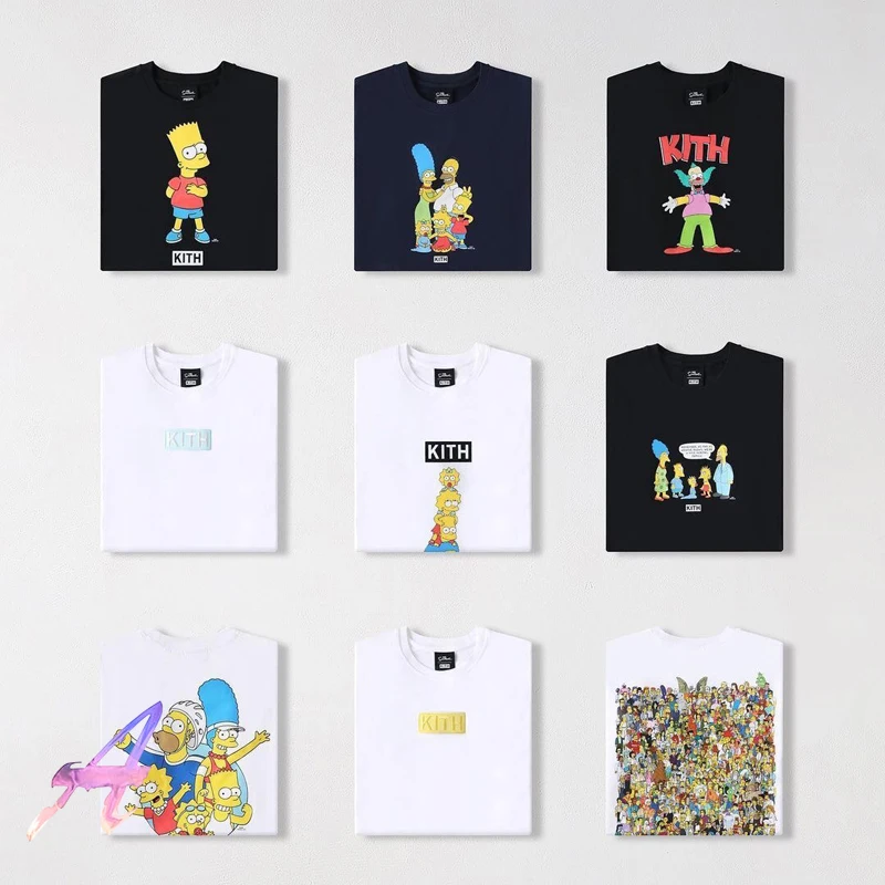 

KITH T-shirt Black Leader Kith T-shirt High Quality Vintage Black Leader KITH Tee Digital Direct Injection Printing Kith T Shirt