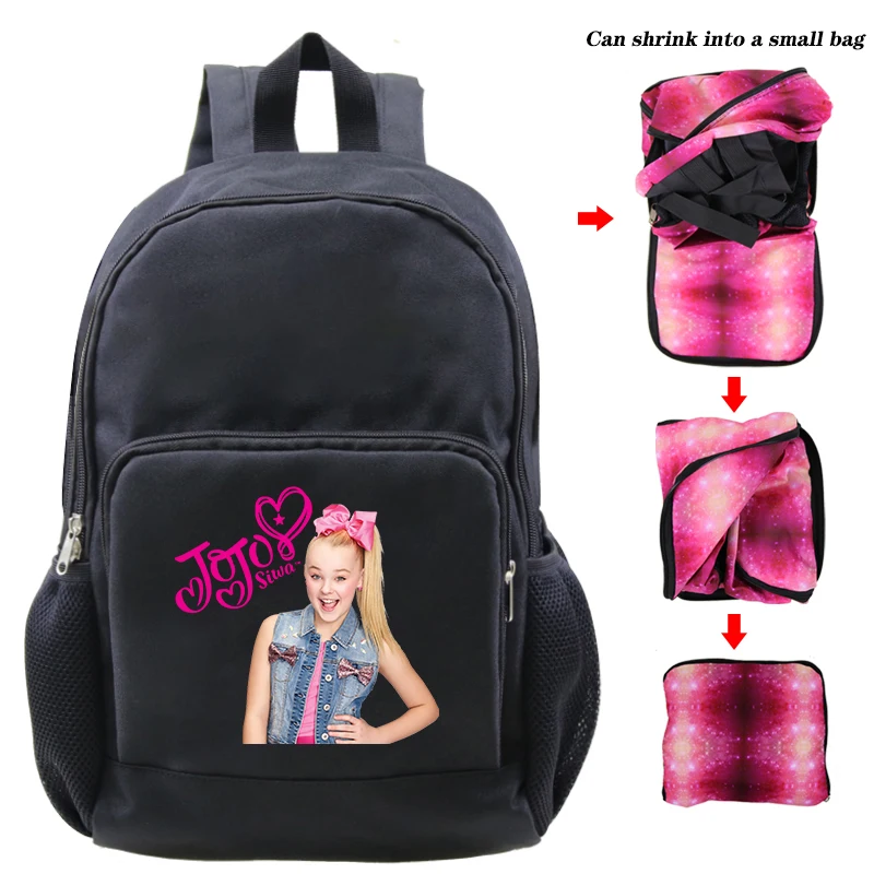 Повседневный складной рюкзак Jojo Siwa модный многофункциональный для