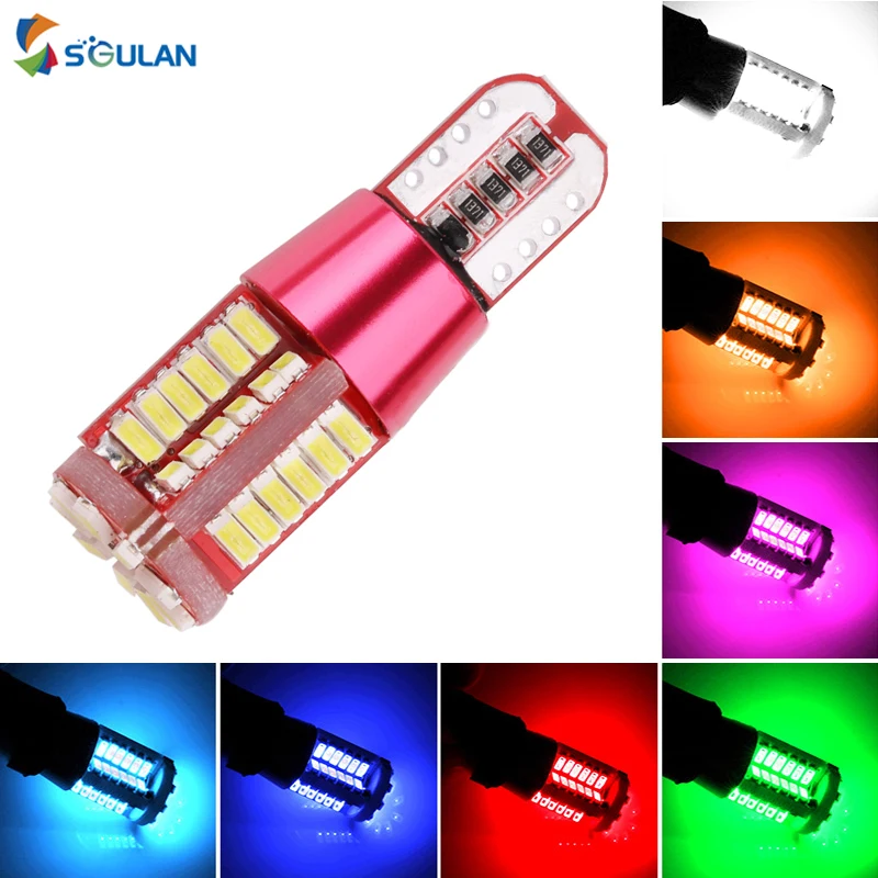 2X 360 градусов shine 3014 57smd t10 w5w 194 номерной знак лампа 10 мм разъем автомобисветильник