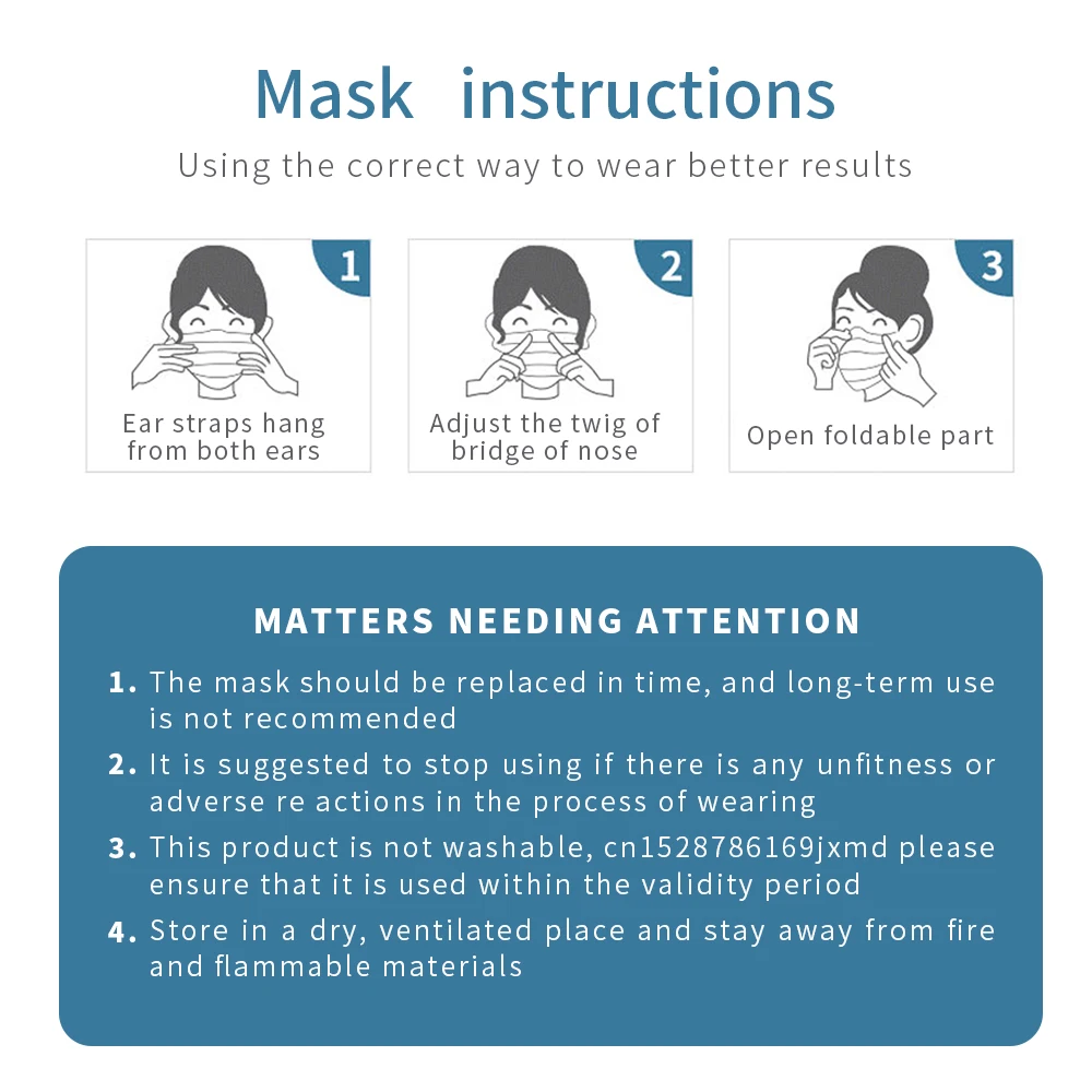 50 шт одноразовая маска для лица 3 слоя нетканые маски рта Пылезащитная ушей 30 |