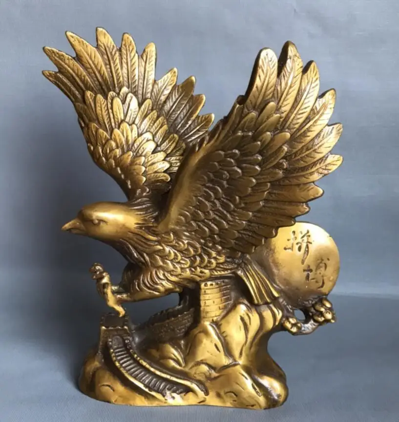 

Старинная латунная статуя десяти тысяч Li Great Wall eagle crafts