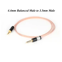 hifi 4 4mm balanced male to 3 5mm male audio cable hi end aux upgraded cable for wm1a1z pha 1a2a z1r
