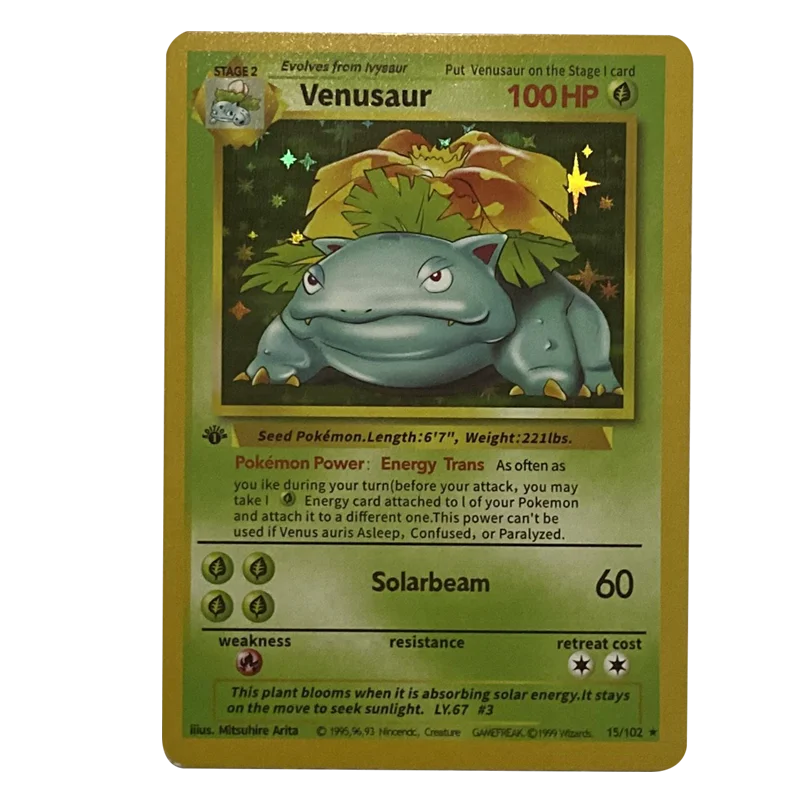 Tarjetas originales de Pokemon Flash, tarjetas de juego de colecci&oacute;n de 1996 a&ntilde;os, Pickup, Charizard, Blastoise, Venusaur, Mewtwo, 11 Uds.-2