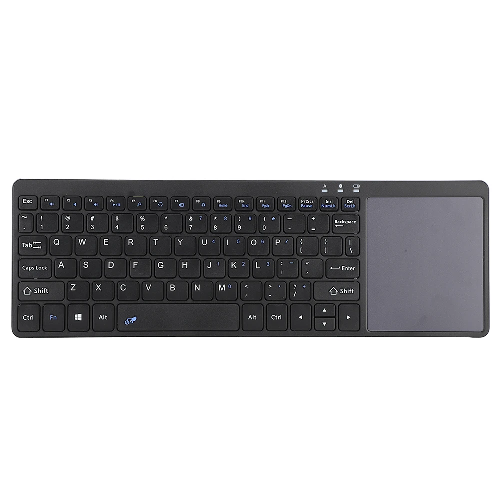

Universal Wireless Portable Bluetooth3.0 Keyboard Ultra‑Thin Touchpad Keypad For Tablet Phone Touch Keyboard Black