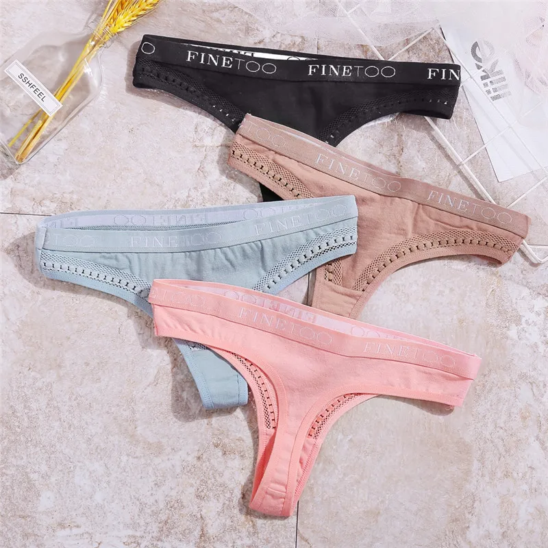 Стринги женские бесшовные хлопковые трусы-стринги пикантное нижнее белье трусы