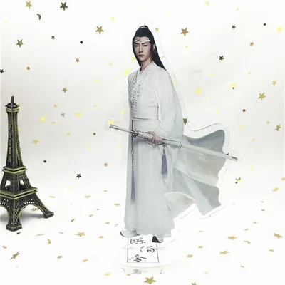 1-Lan Wngji 2 Grandmaster of Demonic Cultivation брелок untamed Lan Wangji Wei Wuxian акриловое кольцо для ключей mo dao zu shi брелок llaveros - Цвет: 1-Lan Wngji 2