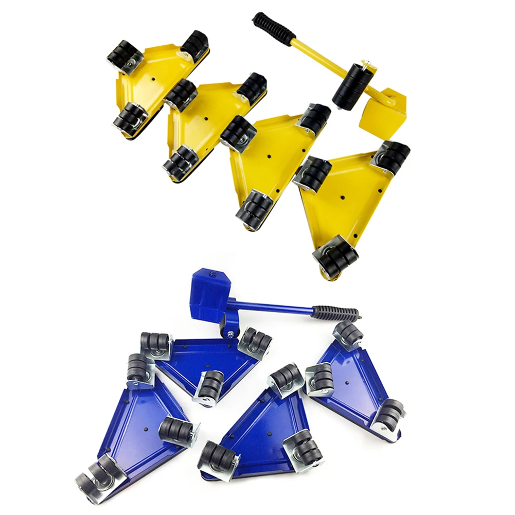 

5pcs Triangle Iron Mover Furniture Moving Tools For Heavy Object Household Furniture Device Mobile Tool