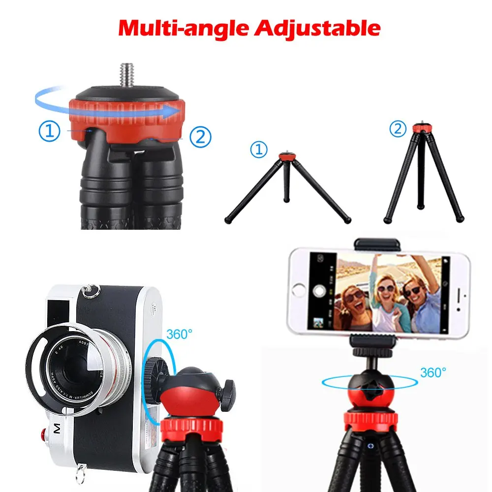 Штатив для телефона 12 дюймов Гибкий штатив iPhone/Android/DSLR/GoPro подходит камер