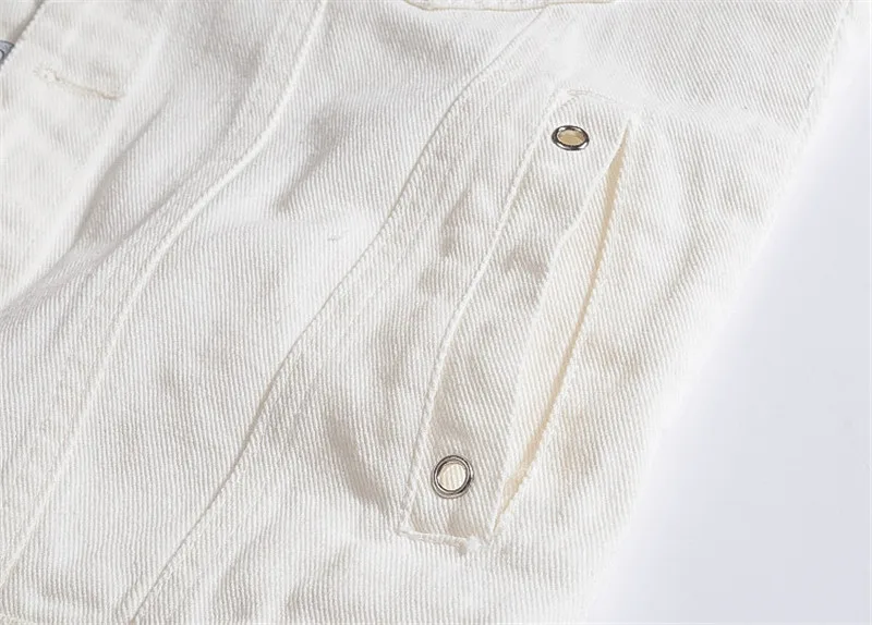 Модный мужской хипстерский белый винтажный жилет Idopy из японского денима