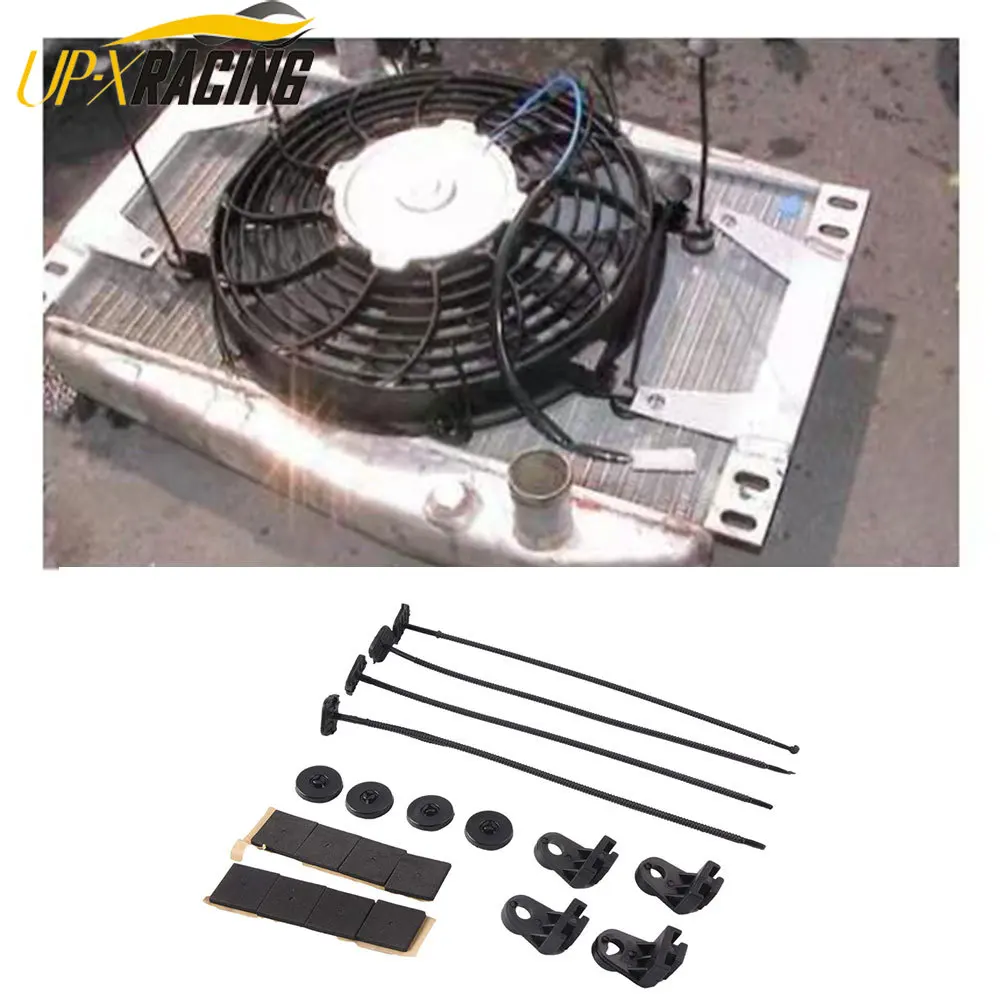 1 комплект Универсальный Автомобильный Электрический вентилятор радиатора для
